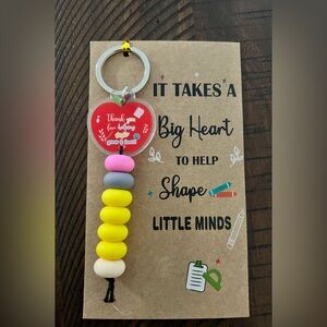 Colorful Beaded Keychain for educators